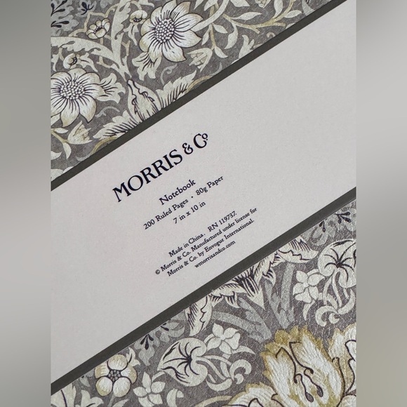 Morris & Co. Faux Leather Reusable Journal Cover & 200 lined page journal 7x10” - Picture 7 of 7
